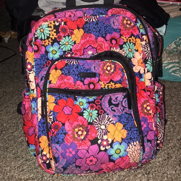 floral fiesta vera bradley backpack